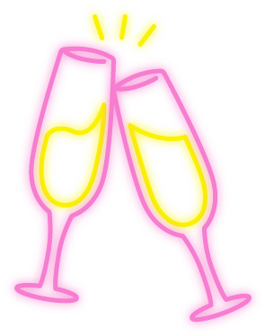 装飾（シャンパングラス）